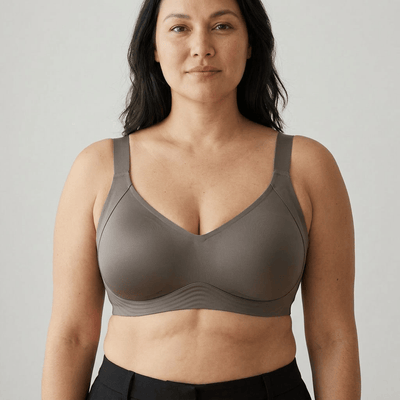 Avelor Paris Beige Nude / M Soutien-Gorge Sans Armature Avelor — Forte Poitrine