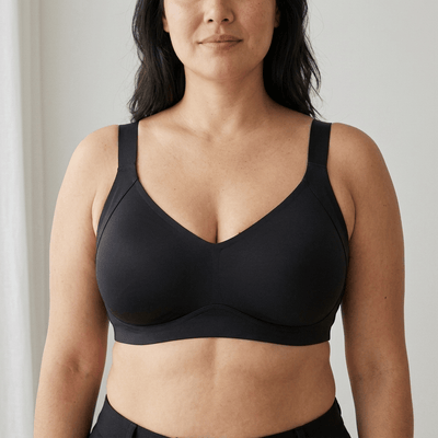 Avelor Paris Noir / M Soutien-Gorge Sans Armature Avelor — Forte Poitrine